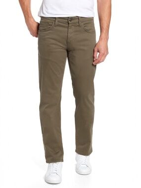 Mavi Jeans Zach Straight Leg Twill Pants Regular rise in Dusty Olive Size 34/30